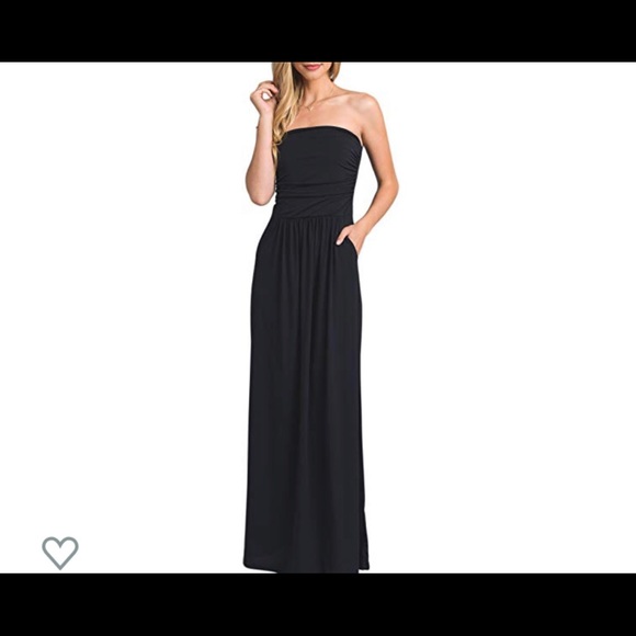 Vanilla Bay Dresses & Skirts - Black Strapless Maxi Dress